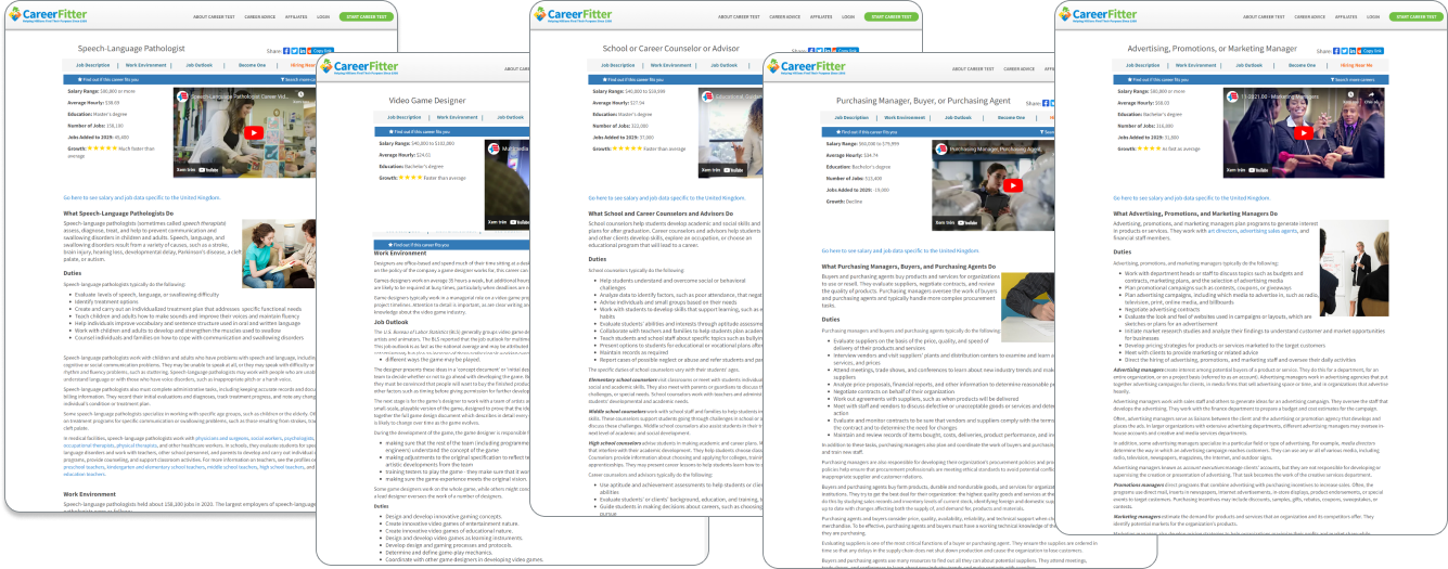 Career Research Reports