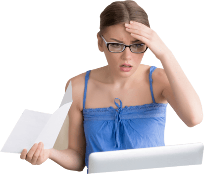 girl upset about career test results