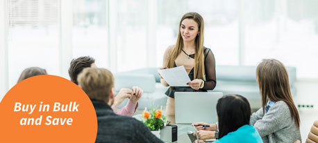 woman leading meeting