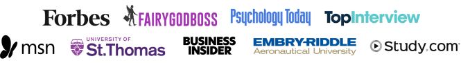 logos of universities and companies recommending